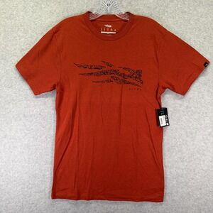 Sitka Gear Shirt Mens Small Red Icon Shed Tee Graphic Hunting Outdoor Logo